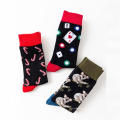 Heißer Verkaufs-Karikatur absorbieren Schweiß-Baumwolldruck-Rosa Argyle für kurze Kleid-Socken-Männer